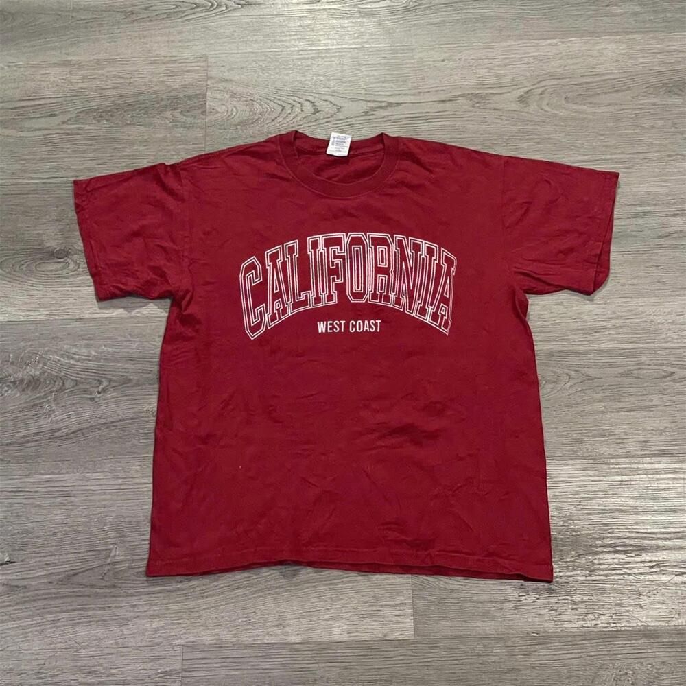 Red California West Coast Tee